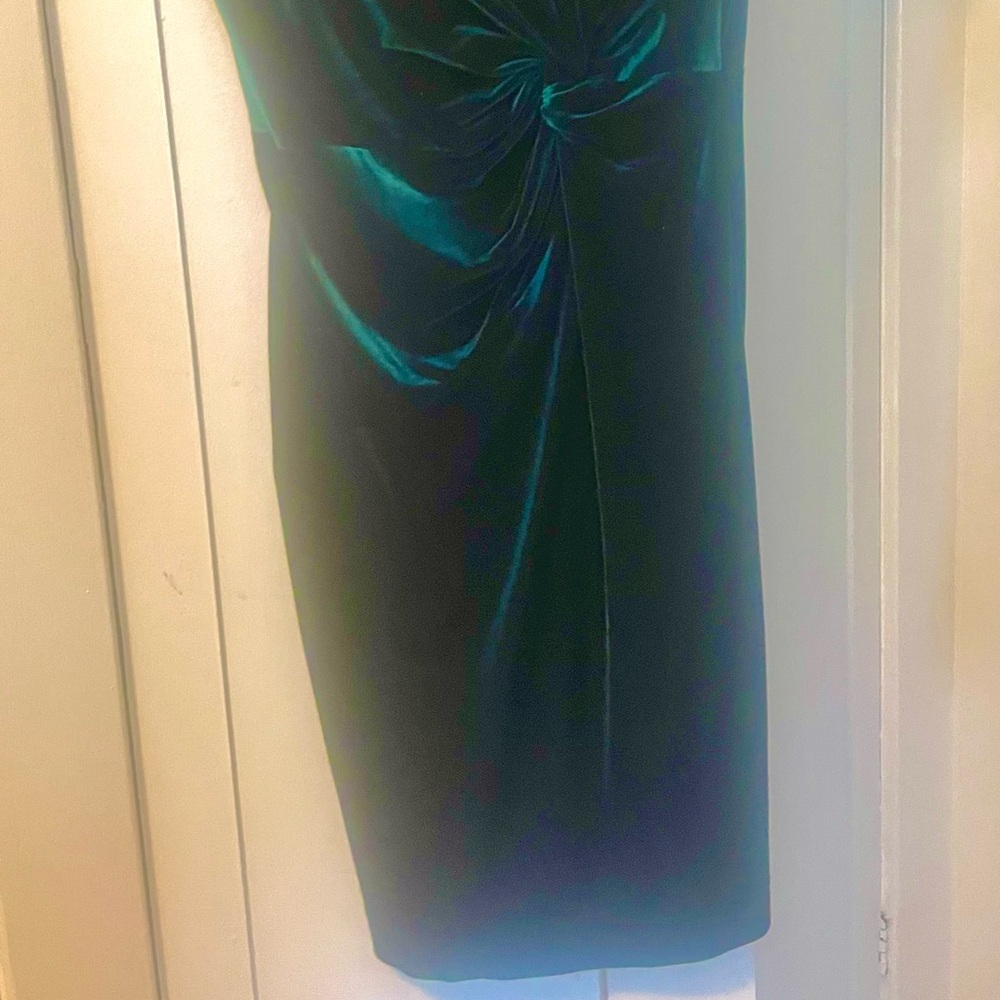 Calvin Klein Emerald Velvet Midi Dress